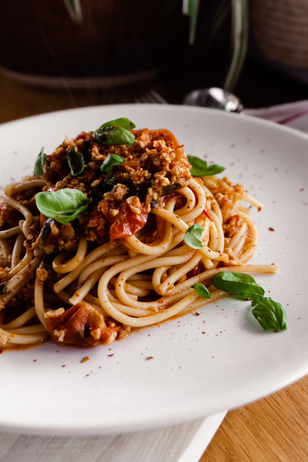 Vegane Spaghetti Bolognese Rezept für Pasta oder Lasagne